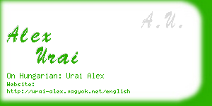 alex urai business card
